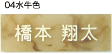 水牛色 大理石風アクリ版表札