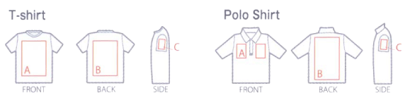 Tシャツプリント位置